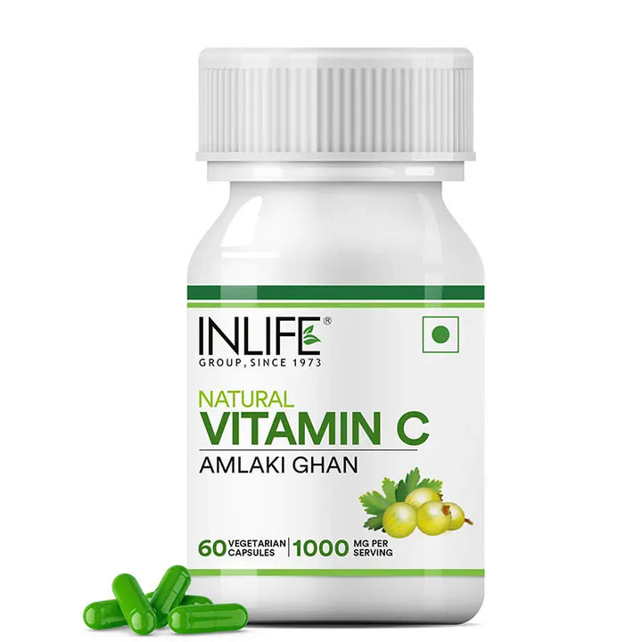 INLIFE Natural Vitamin C Amla Extract Supplement | Immunity, Overall Wellness for Men and Women