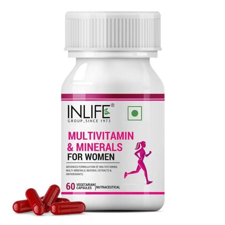 INLIFE Multivitamins & Minerals Antioxidants for Women Daily Formula Vitamins Supplement