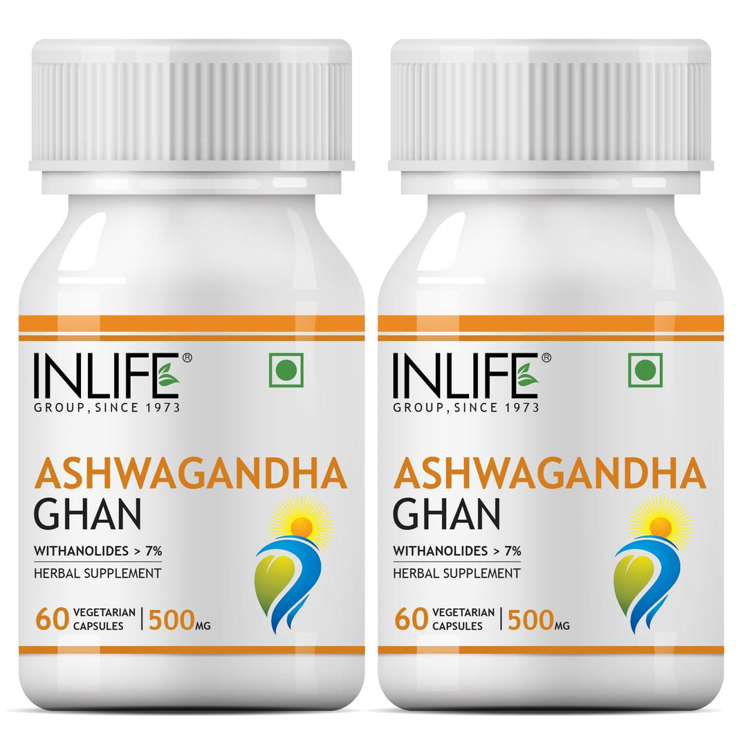 INLIFE Ashwagandha Extract (Withania Somnifera) Supplement, 500mg - INLIFE Healthcare (International)