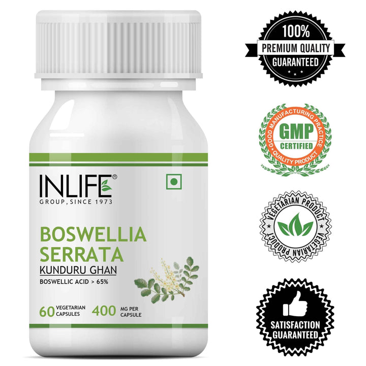 INLIFE Boswellia Serrata Extract (Boswellic Acids > 65%), 400 mg - INLIFE Healthcare (International)