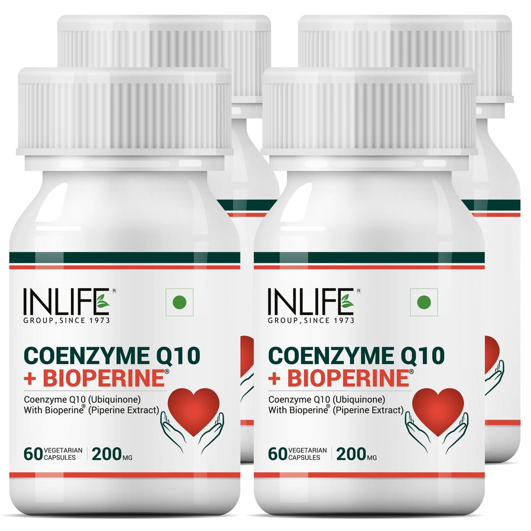INLIFE Coenzyme Q10 CoQ10 200mg with Bioperine (Piperine) 8mg Supplement - INLIFE Healthcare (International)