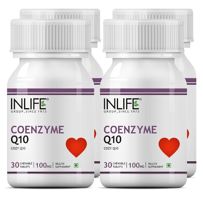 INLIFE Coenzyme Q10 CoQ10 Ubiquinone Supplement, 100mg - INLIFE Healthcare (International)