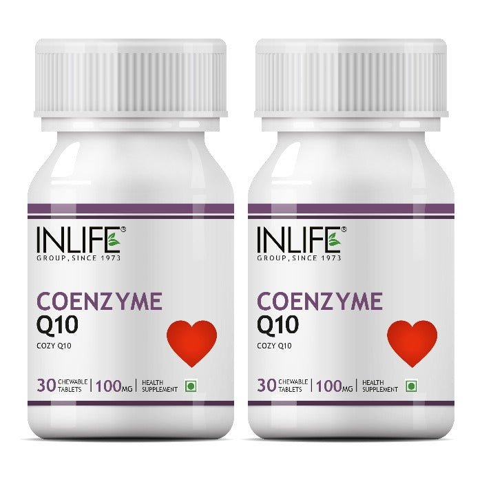 INLIFE Coenzyme Q10 CoQ10 Ubiquinone Supplement, 100mg - INLIFE Healthcare (International)