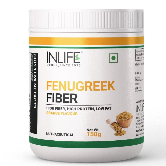 INLIFE Fenugreek Fiber Powder, 150g (Orange) - INLIFE Healthcare (International)