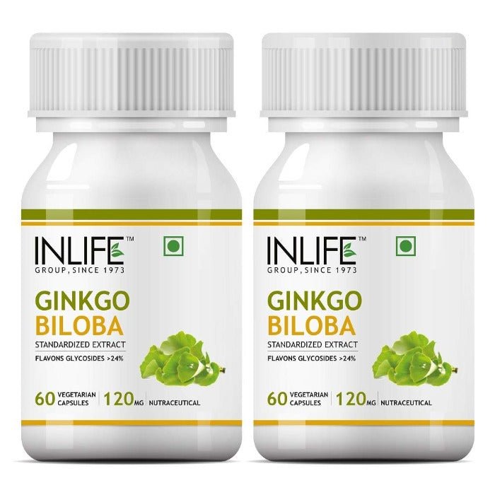 INLIFE Ginkgo Biloba Extract Glycosides > 24%, 120mg - INLIFE Healthcare (International)