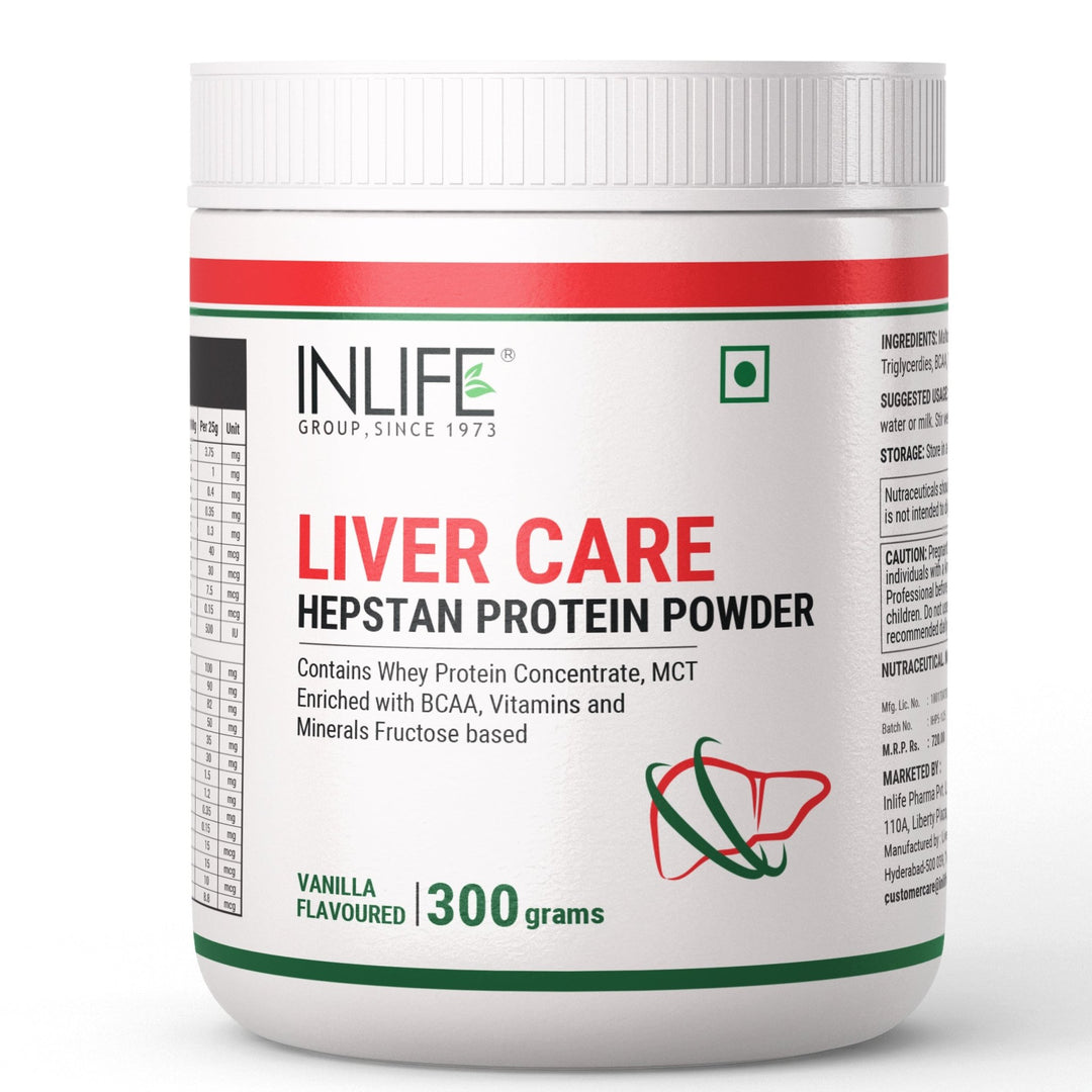 INLIFE Hepstan Liver Care Support Protein Powder Supplement - 300 Grams (Vanilla) - INLIFE Healthcare (International)