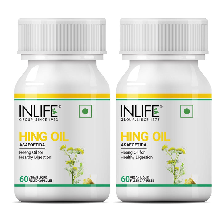 INLIFE Hing Oil Capsule (Asafoetida), Irritable Bowel Syndrome Supplement, 15mg - INLIFE Healthcare (International)