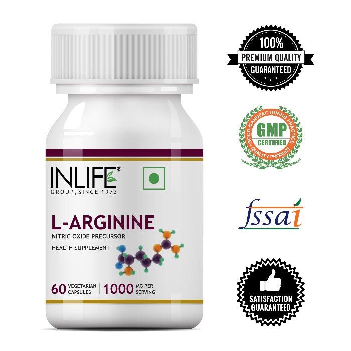 INLIFE L - Arginine Supplement, 1000mg - INLIFE Healthcare (International)