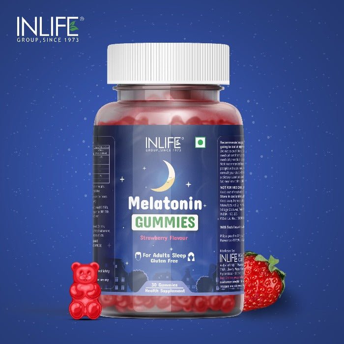 INLIFE Melatonin Gummies 5mg, for Men Women (Strawberry) - INLIFE Healthcare (International)