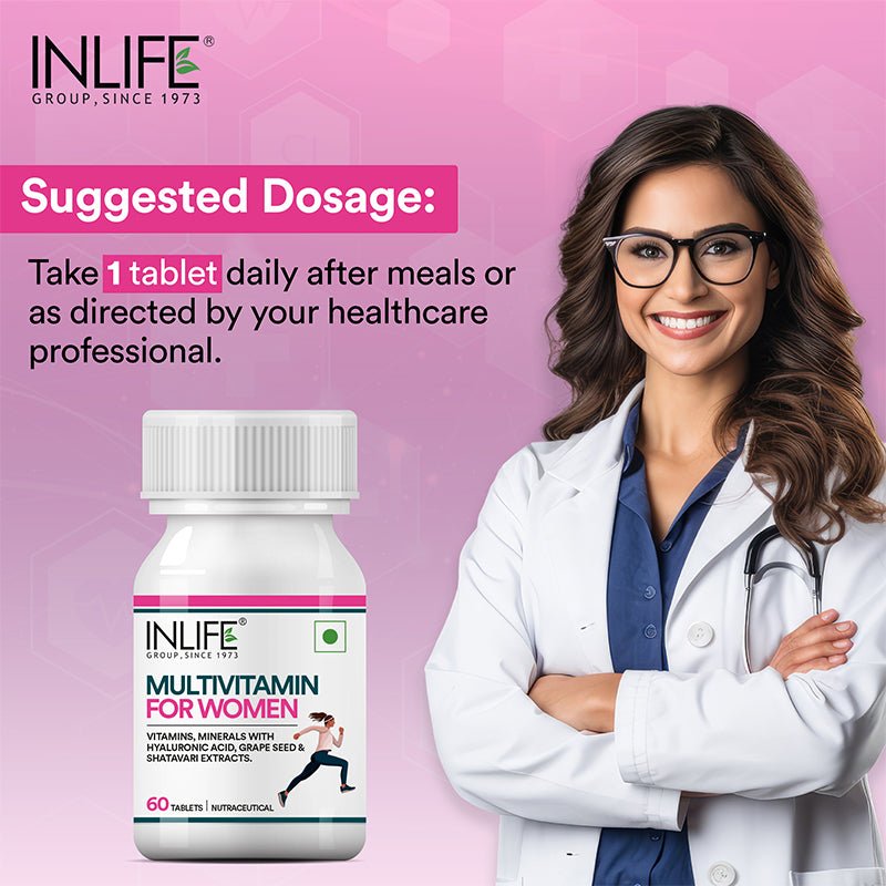 Inlife Multivitamin and Mineral for Women - 60 Tablets | Vegetarian - Inlife Pharma Private Limited