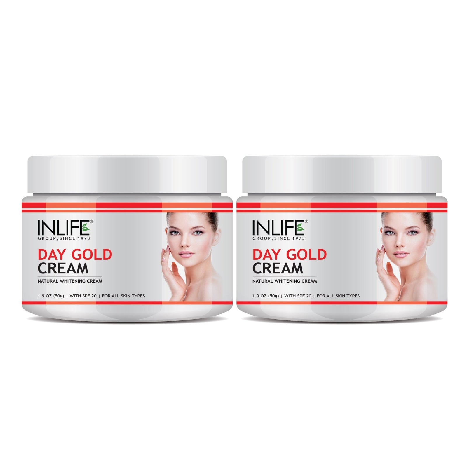 INLIFE Natural Day Gold Cream 50 g With SPF 20 For Skin Whitening & Acne Scars - INLIFE Healthcare (International)