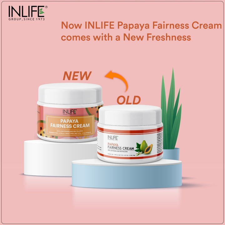 INLIFE Natural Papaya Cream, Moisturizer for both Men & Women, 100g - INLIFE Healthcare (International)