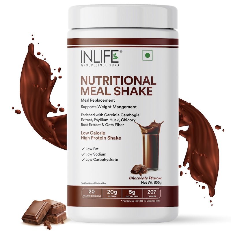 INLIFE Nutritional Meal Replacement Protein Shake, 11g Protein, 0g Added Sugar (500g 16 Servings) - INLIFE Healthcare (International)