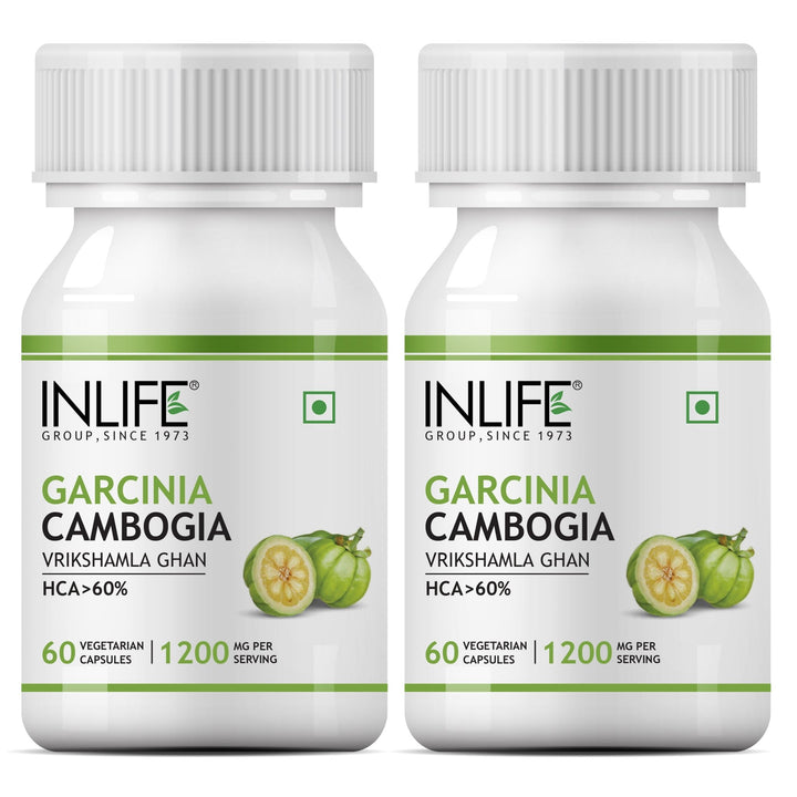 INLIFE Pure Garcinia Cambogia Fruit Extract (60% HCA) Supplement, 1200mg - INLIFE Healthcare (International)