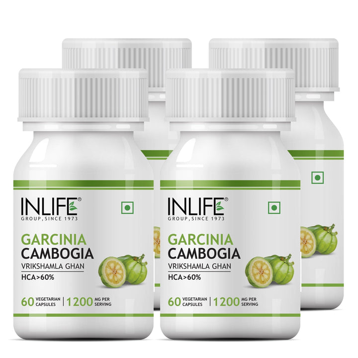 INLIFE Pure Garcinia Cambogia Fruit Extract (60% HCA) Supplement, 1200mg - INLIFE Healthcare (International)