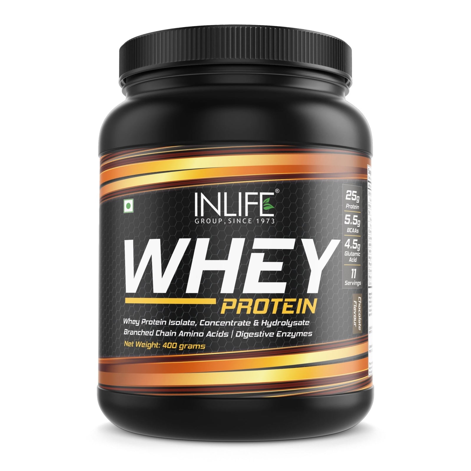 INLIFE Whey Protein Powder, Bodybuilding Supplement 400g (Chocolate) - INLIFE Healthcare (International)