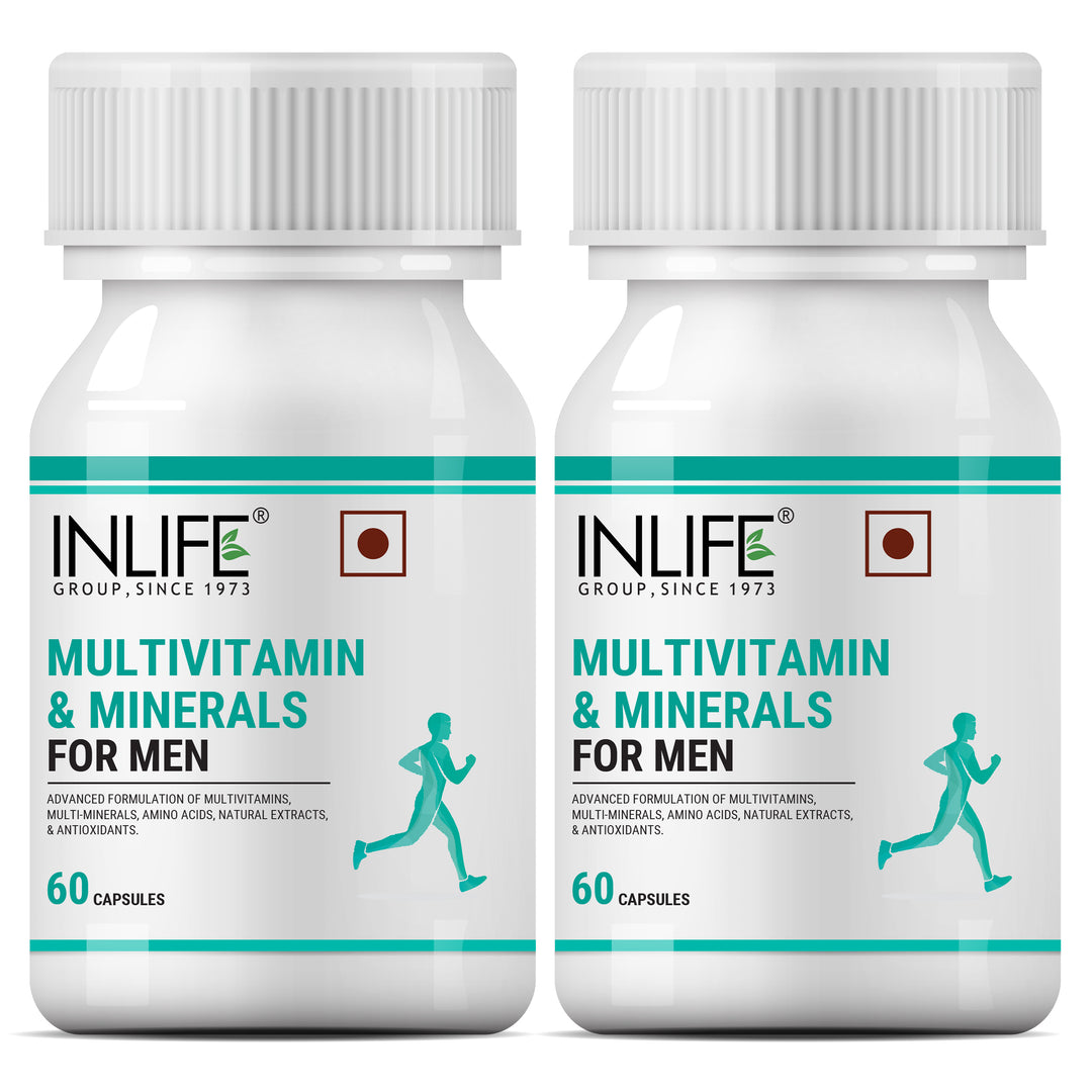 INLIFE Multivitamins & Minerals Amino Acids Antioxidants for Men Health Supplement