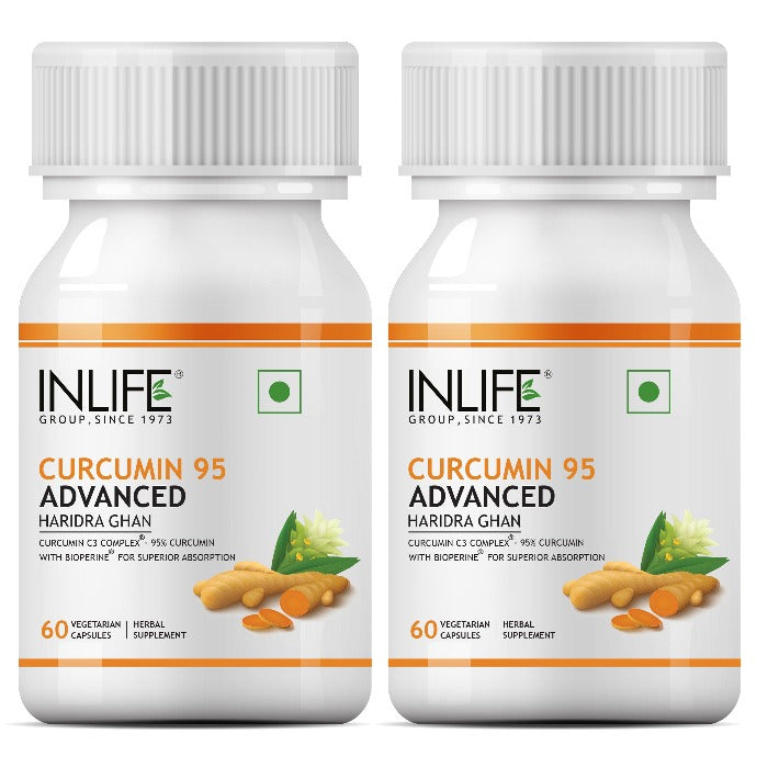 INLIFE Curcumin C3 Complex (95% Curcuminoids) & BioPerine Supplement