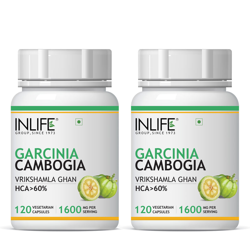 INLIFE Garcinia Cambogia Fruit Extract 60% HCA Supplement, 1600mg