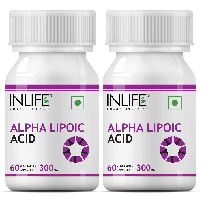 INLIFE Alpha Lipoic Acid, ALA Universal Antioxidant Supplement, 300 mg