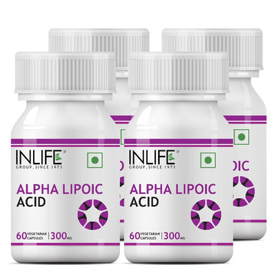 INLIFE Alpha Lipoic Acid, ALA Universal Antioxidant Supplement, 300 mg