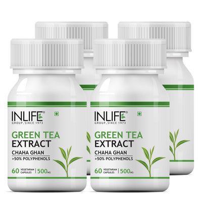 INLIFE Green Tea Extract with 50% Polyphenols, 500 mg