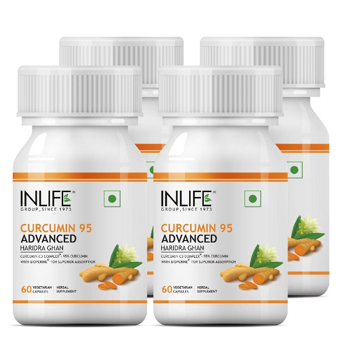 INLIFE Curcumin C3 Complex (95% Curcuminoids) & BioPerine Supplement