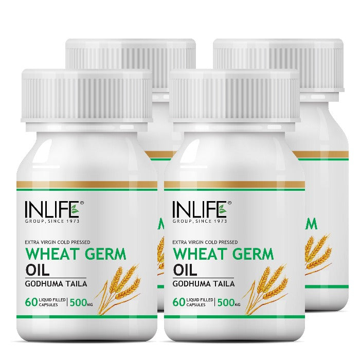 INLIFE Wheat Germ Oil Supplement, 500 mg