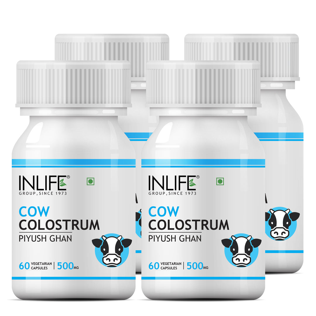 INLIFE Cow Colostrum Supplement, 500mg