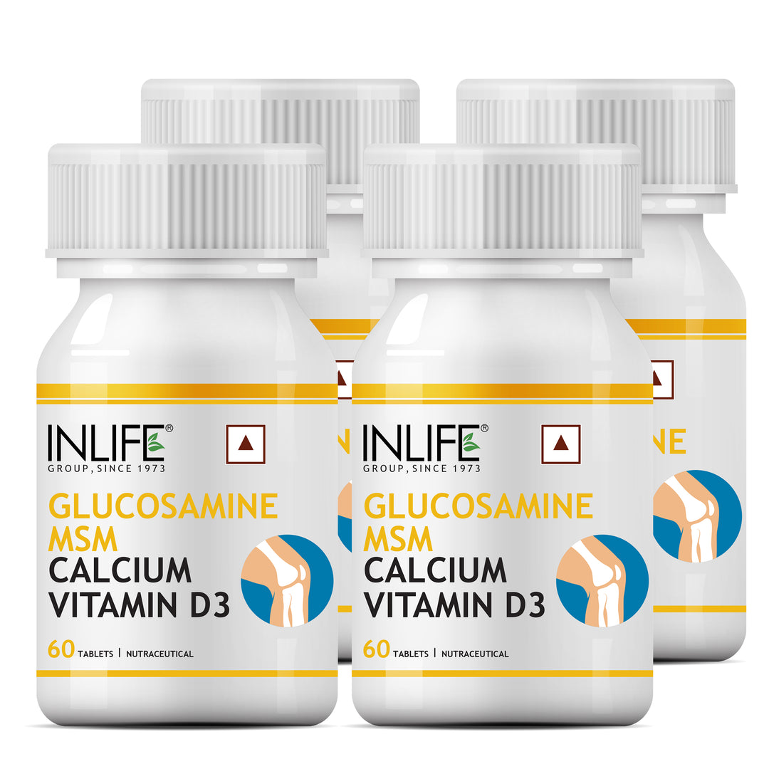 INLIFE Glucosamine MSM Calcium & Vitamin D3 Supplement