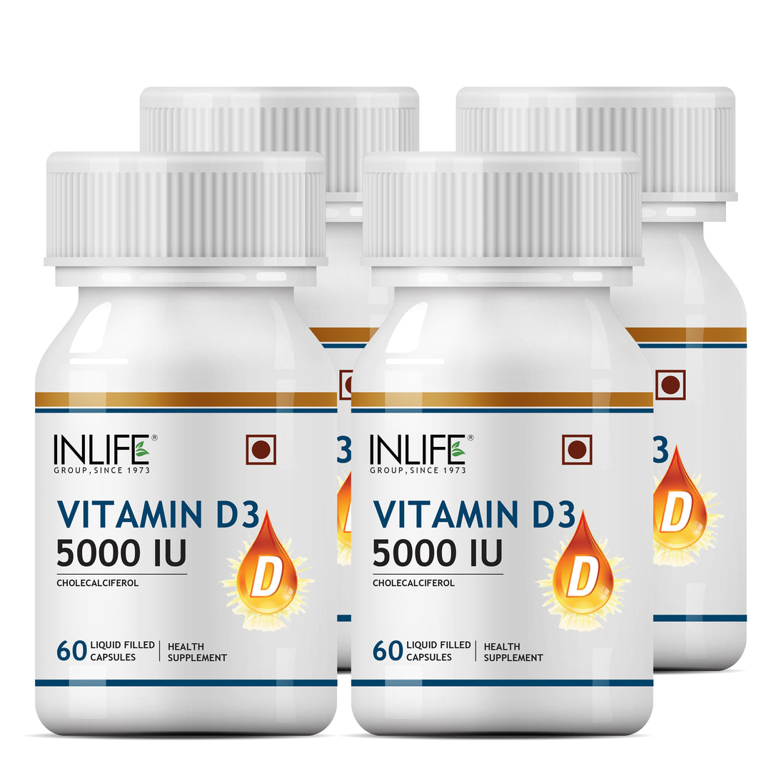 INLIFE Vitamin D3 Cholecalciferol 5000 IU