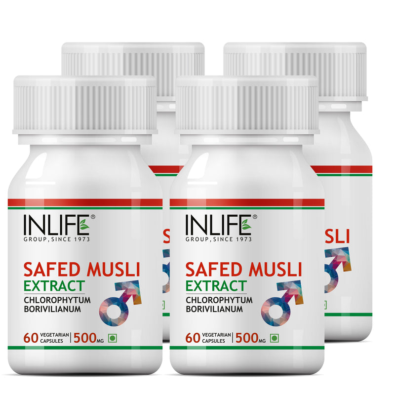 INLIFE Safed Musli Extract Supplement, 500mg