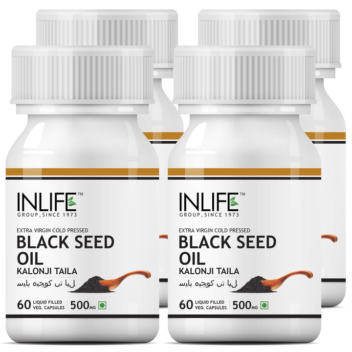 INLIFE Black Seed Oil Extra Virgin Cold Pressed, 500 mg