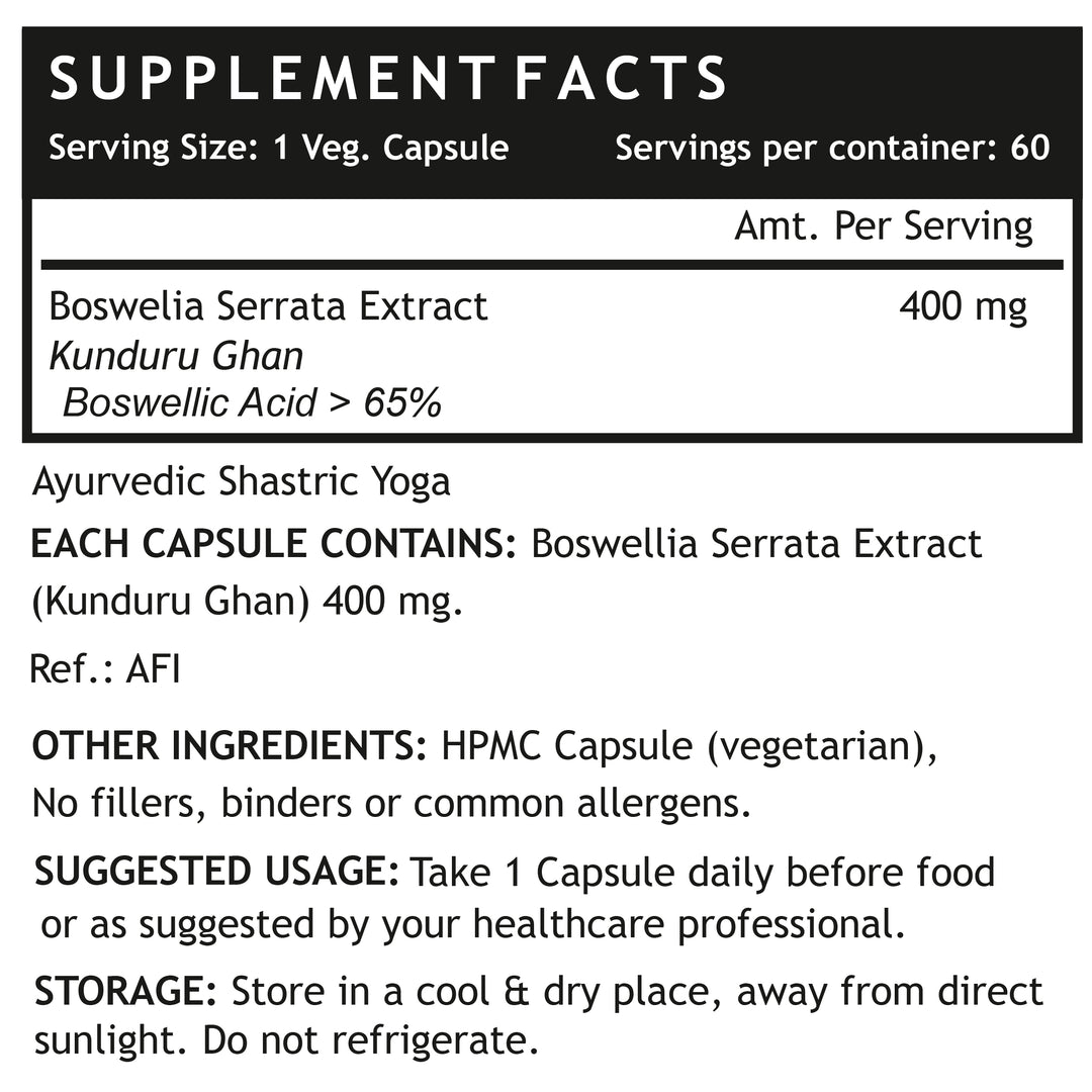 INLIFE Boswellia Serrata Extract (Boswellic Acids > 65%), 400 mg