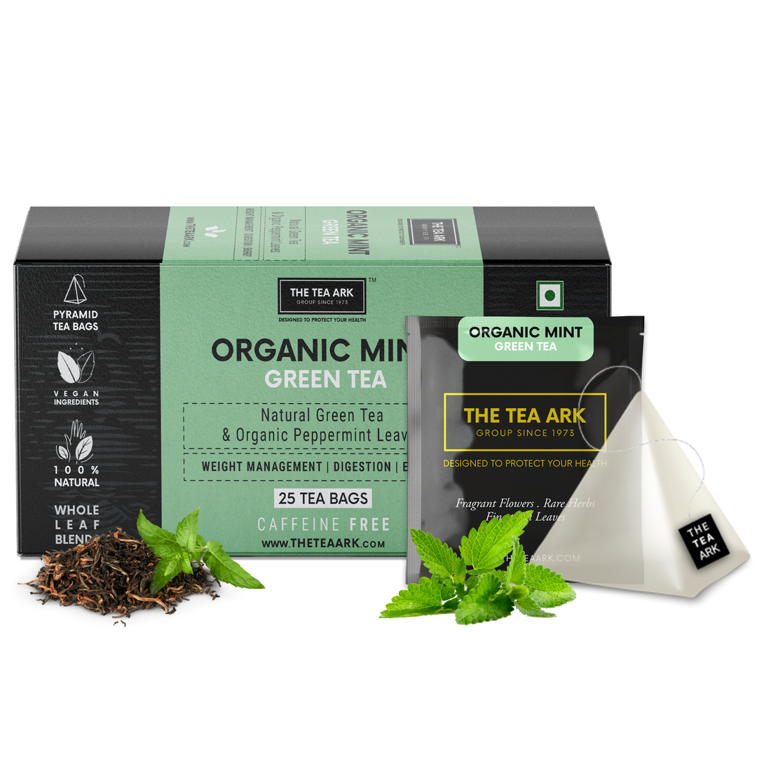 Mint Green Tea for Weight Management, Digestion Support, Energy Booster