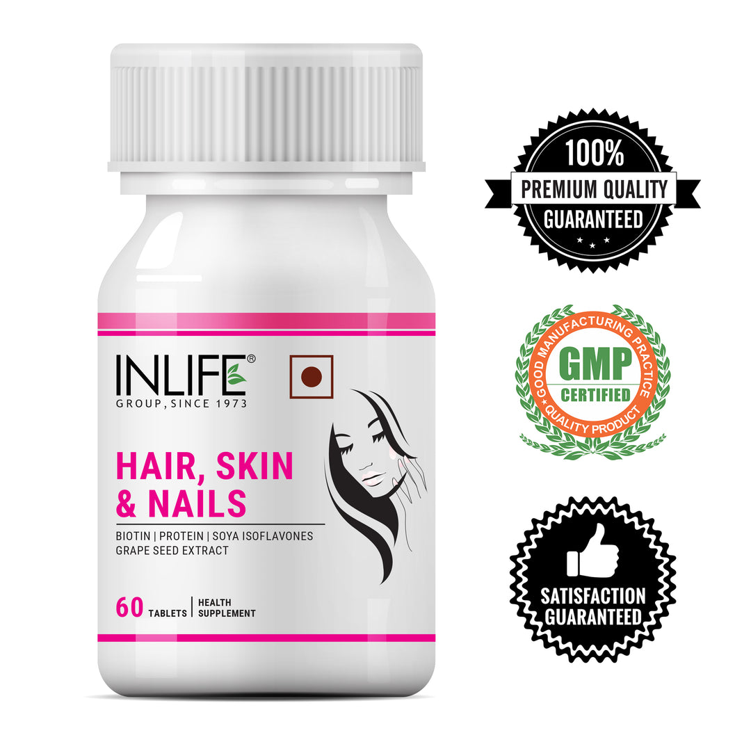 INLIFE Hair Skin Nails Supplement with Biotin Vitamins Minerals Amino Acids