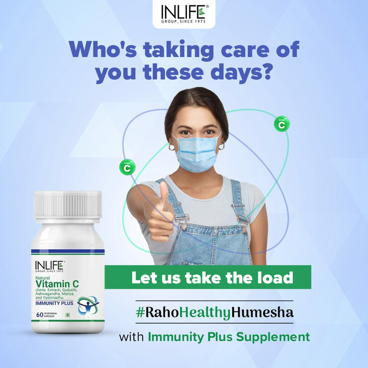 INLIFE Immunity Plus Immune Booster Supplement with Ayurvedic Herbs