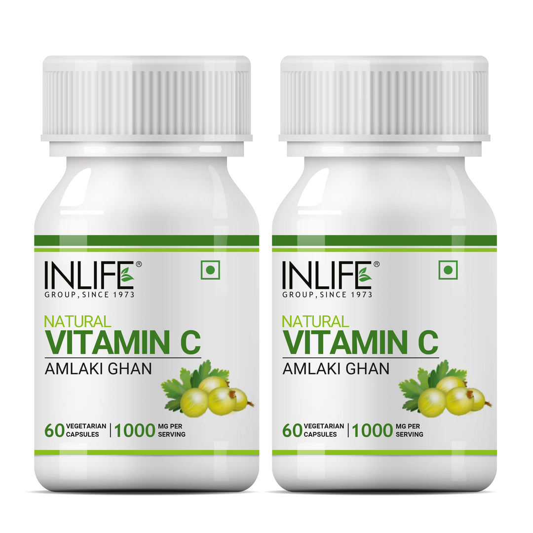 INLIFE Natural Plant Based Vitamin C Amla Extract, 1000mg
