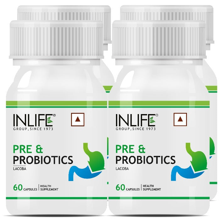 INLIFE Prebiotics and Probiotics Supplement for Men Women