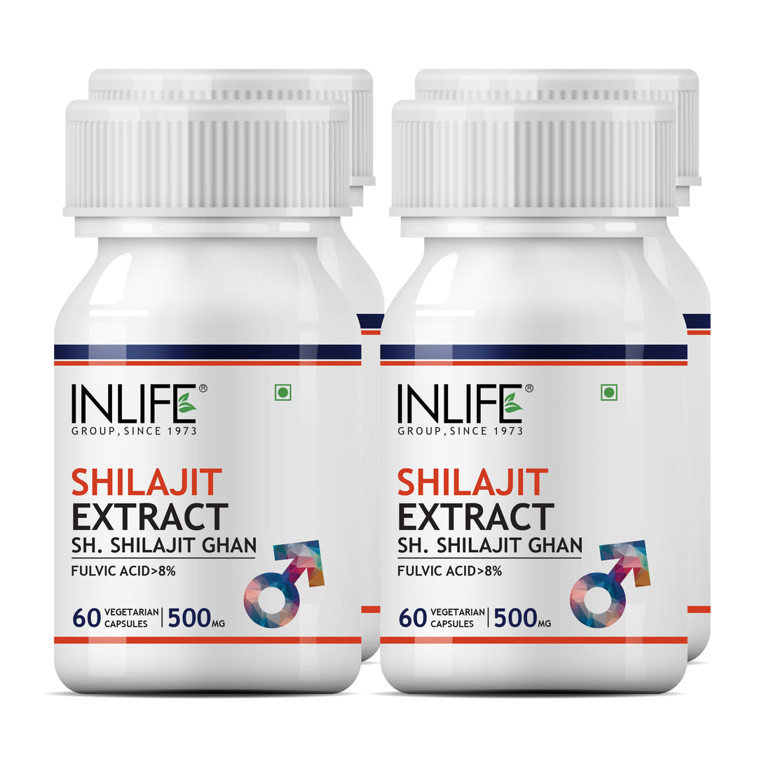 INLIFE Shilajit Extract Supplement, 500mg