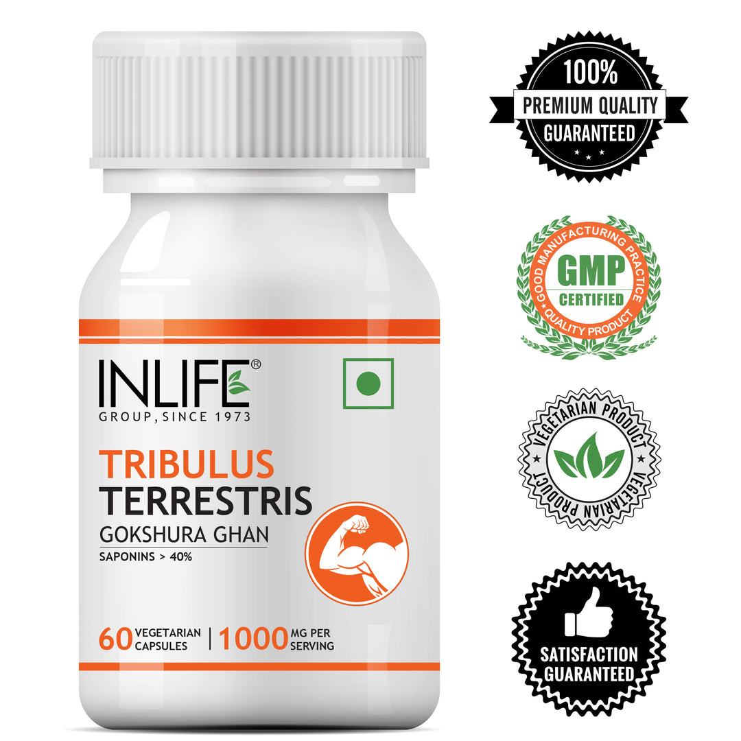 INLIFE Tribulus Terrestris Supplement (Saponins > 40%), 1000mg