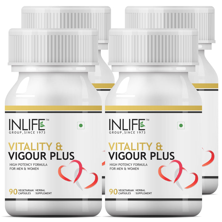 INLIFE Vitality Plus Supplement Safed Musli, Shilajit, Mucuna Pruriens, Ashwagandha powerful ingredients