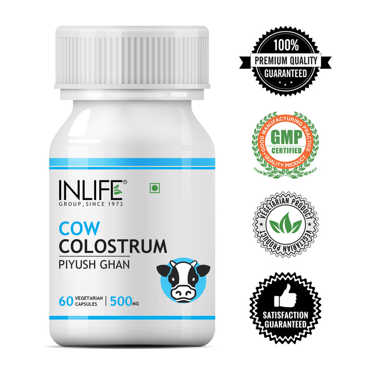 INLIFE Cow Colostrum Supplement, 500mg