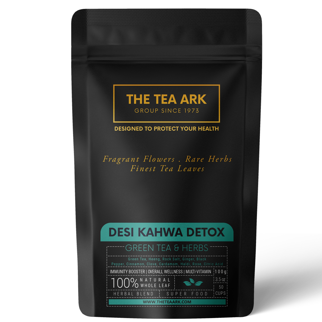 Detox Desi Kahwa Green Tea (50 Cups), 100g