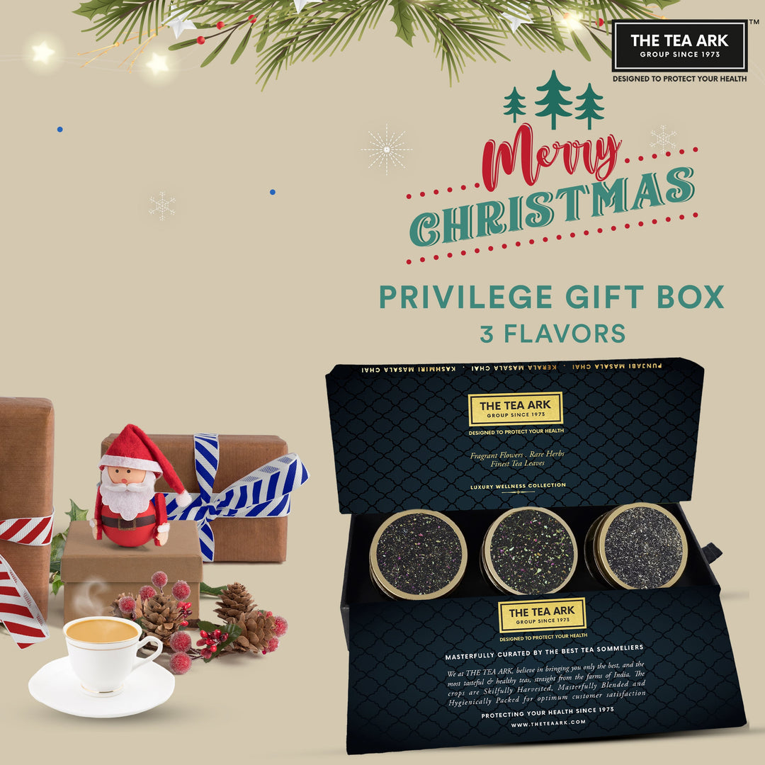 Privilege Indian Masala Chai Gift Box with 3 Different Types of Assorted Tea Flavours
