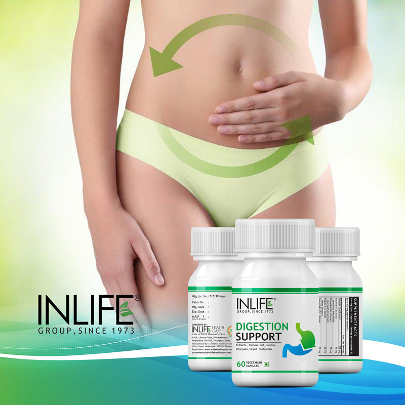 INLIFE Digestion Support Supplement with Ayurvedic Herbs