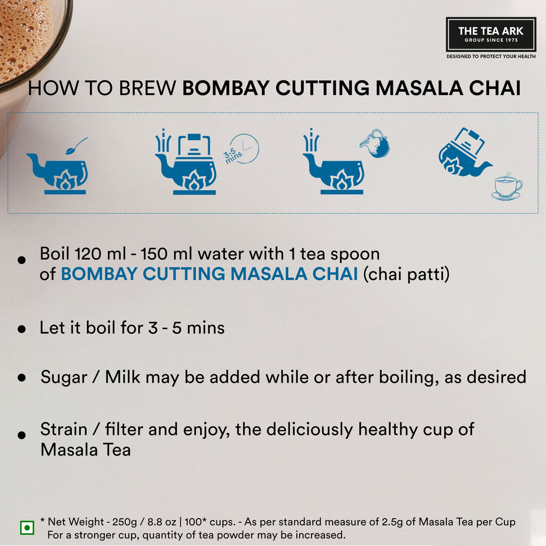Bombay Cutting Chai, Desi Tadka with Premium Assam CTC, 250g