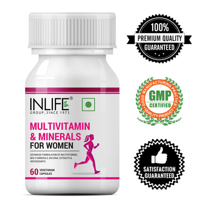 INLIFE Multivitamins & Minerals Antioxidants for Women Daily Formula Vitamins Supplement